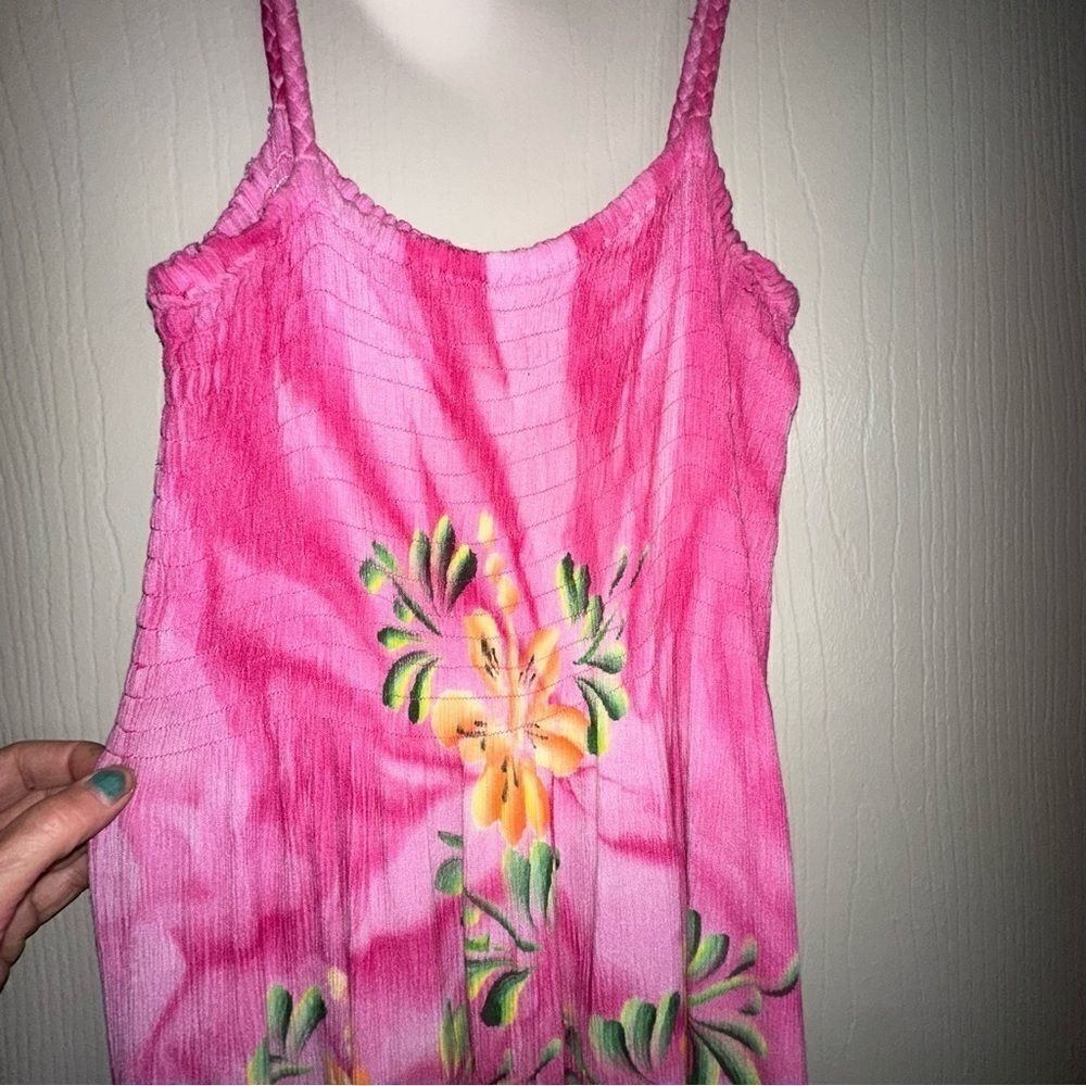 1990s Tropical Batik Smocked Dress Selected By Ritual Vintage View 3